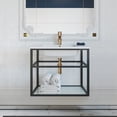 thumbnail image 6 of Pierre 30 Single, Open Shelf, Gold Metal Frame Bathroom Vanity, 6 of 7