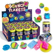 Eduman 12PCS DIY Bouncy Balls Kit,Make Your Own Glow Magic Balls,Party Favors for Children Age 6-12