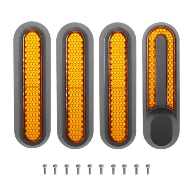 Eigraketly Calcomanías para cubierta de rueda, accesorios para montar de noche, carcasa lateral, pegatina reflectora de seguridad para patinete, repuesto Pescar No.2 Eigraketly OD016481-02