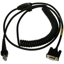 Honeywell CBL-020-300-C00 RS-232 Coiled Cable with DB9 Female Connector, 3 m/9.8-ft. Length, Black
