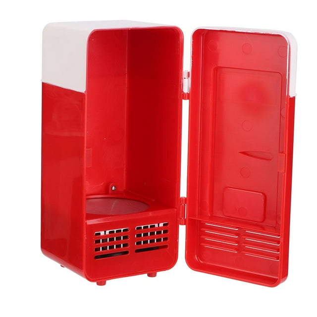 Peahefy Refroidisseur de Boissons Portable, Mini Réfrigérateur, Mini Réfrigérateur USB de Bureau Mini Chauffage et Refroidissement à Double Usage Réfrigérateur Portable Refroidisseur de Boissons