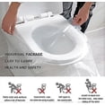 thumbnail image 4 of Funda de inodoro desechable de viaje, 50 unidades, antibacteriana, impermeable, portátil, para bebé, embarazada y mamá., 4 of 5