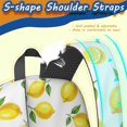 thumbnail image 5 of Lemon and Slice White Pattern 17" School Backpacks for Teens,Waterproof Oxford Fabric,S-Shape Padded Straps for School,Travel,Hiking,Camping, 5 of 6