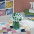 thumbnail image 2 of Urban Shop 6.7" x 5.9" Iridescent Green Mushroom Candle, 2 of 10