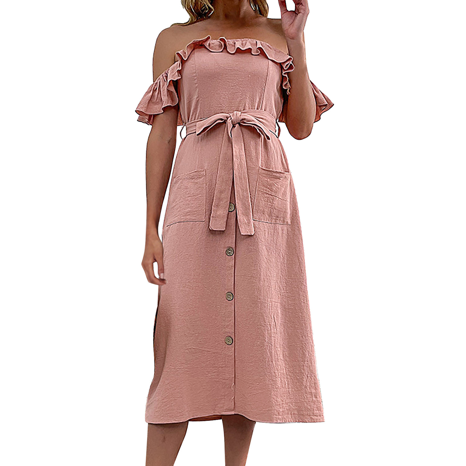 ASEIDFNSA Women'S Knee Length Dresses Summer Knee Length Dresses for