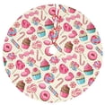 thumbnail image 1 of Falda para árbol de Navidad MOLIAN 36 con diseño de caramelos y piruletas, 1 of 7