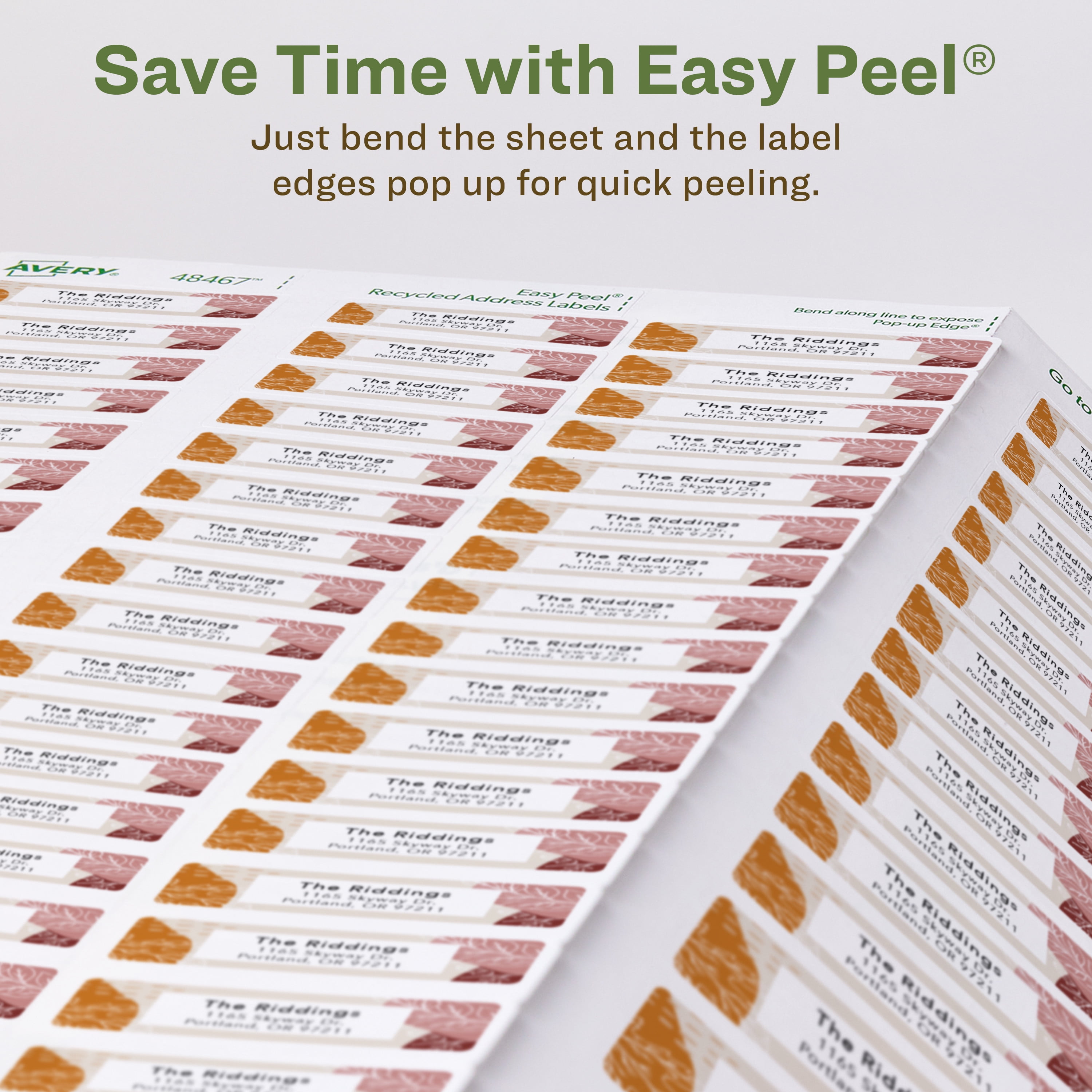 Avery EcoFriendly Address Labels, 1/2" x 1-3/4", 8,000ct (48467)