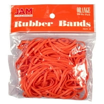 JAM Paper Rubber Bands, Size 33, Orange Rubber bands, 100/Pack