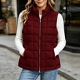 thumbnail image 2 of Edvintorg Women's Winter Waistcoat Sleeveless Zip up Puffer Jacket Lightweight Padded Vest with Pockets Fall Outerwear, 2 of 6