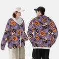 thumbnail image 4 of Balery Vintage Halloween Black Cat Sudadera ligera de manga larga con capucha y protección solar UPF 50+ para hombre y mujer, ideal para pesca y running-Large, 4 of 7