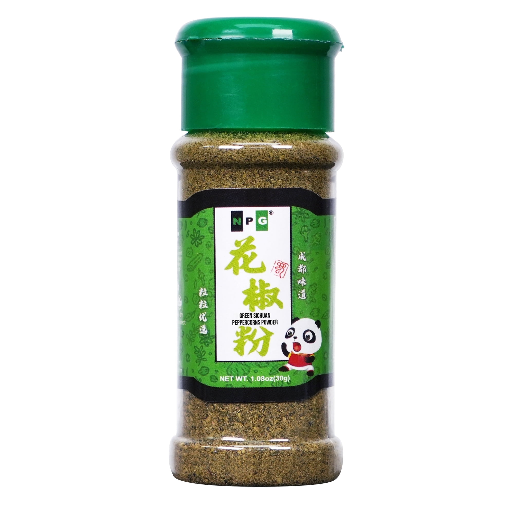 NPG Premium Green Sichuan Peppercorn Powder Ground 1.08oz , An Extra Mouth-numbing Spice, Ingredients for Green Sichuan Pepper Fish and Sichuan Peppercorn Chicken