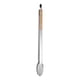 thumbnail image 1 of Pinzas de acero inoxidable para alimentos | Mango ergonómico de madera de 44 cm | Agarre antideslizante de alta resistencia | Bordes festoneados para servir pan y bistec | Utensilio de cocina con, 1 of 6