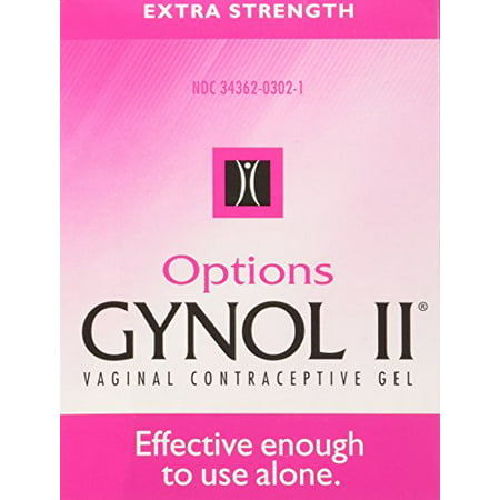 4 Pack - Options Gynol II Vaginal Contraceptive Jelly Extra Strength 2.85oz