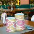 thumbnail image 3 of Yayeee Flameless Candles with Remote Flickering Battery Operated Multi Color Changing, Pink Grapefruit Slices, 3 of 7