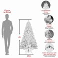 thumbnail image 3 of imerelez Artificial 4ft White Christmas Tree with 328PVC Mixed Branch Tips,Green,Hinged Premium & Foldable Base for Indoor Holiday Decorating, 3 of 7
