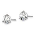 thumbnail image 2 of Primal Gold 14 Karat White Gold Lab Grown Diamond 2cttw SI1/SI2, G H I, 3 Prong Earrings, 2 of 5