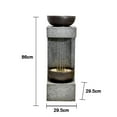 thumbnail image 5 of 34" H Rainfall Fountain with Bowl On Top with LEDS, 5 of 5