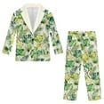 thumbnail image 4 of Xoenoiee Tropical Palm Leaves Print Kids Boys Suit 2 Piece Kids Formal Blazer Jacket Pants Set 2 Piece Formal Wear Outfit for Wedding, Size 6-7 Years, 4 of 7