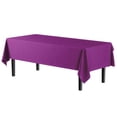 thumbnail image 3 of Exquisite 6 Pack Premium Rectangular Plastic Tablecloth Cover 54" x 108" - Magenta, 3 of 8