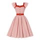 thumbnail image 1 of WILLBEST Vestidos de Verano 2025 Vestido Casual para Mujer Cuello Cuadrado Manga Corta Lunares Fiesta Uso Diario Primavera Verano Básico Fluido Cómodo Atuendo Femenino Chica, 1 of 3