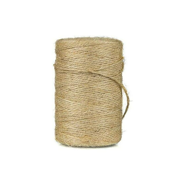 Cuerda de yute de 100m, cuerda de yute Natural para jardín, cuerda artesanal para decoración de jardinería, envoltorio de regalo, artes creativas JAMW Sencillez