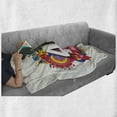 thumbnail image 6 of 40th Birthday Soft Flannel Fleece Throw Blanket, Display with Colorful Cartoon Style Dots and Banner Print, Cozy Plush for Indoor and Outdoor Use, 70" x 90", Multicolor, by Ambesonne, 6 of 6