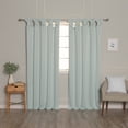 thumbnail image 2 of Aurora Home  Thermal Insulated Blackout Knotted Tab Curtains Newpink, 2 of 5