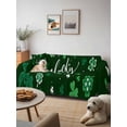thumbnail image 6 of Lucky Ireland, Couch Cover for 2 Cushion Couch, St. Patrick's Day Spring Shamrock Green Washable Love Seat Sofa Covers Slipcover, Throw Sofa Covers for Pets, Furniture Protector 71"x102", 6 of 9