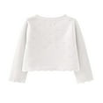 thumbnail image 5 of ameIAEA Crop Cardigan for Kids Toddler Girls Long Sleeve Sweater Tops Button Cute Outwear, 5 of 6