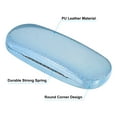 thumbnail image 4 of Glasses Case, PU Leather Hard Shell Portable Protective Concise Unisex Eyeglass Holder Protector Sparkle, Blue, 4 of 6