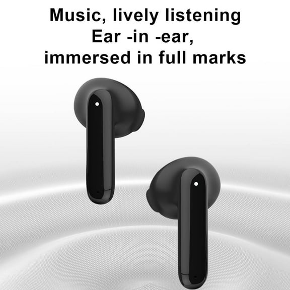 Oggfader Wireless Earbuds New Bluetooth Headset Wireless Bluetooth Headset Binaural In ear Wireless Touching Stereo Headset Bluetooth 5.2 Black