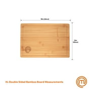 MasterChef Large Bamboo Cutting Block, Sustainable Butchers Carving Block