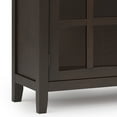 thumbnail image 4 of Simpli Home Artisan 60 inch Wide Solid Wood Contemporary Large Sideboard Buffet in Dark Chestnut Brown, 4 of 13