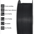 thumbnail image 4 of GIANTARM PLA 3D Printer Filament 1.75mm Black, Dimensional Accuracy +/-0.03mm, 1kg (2.2lbs) , 1080 Feet （330m）per Roll, Vacuum Packaging, Toughness Enhanced, Fit for Most 3D FDM Printer, 4 of 6