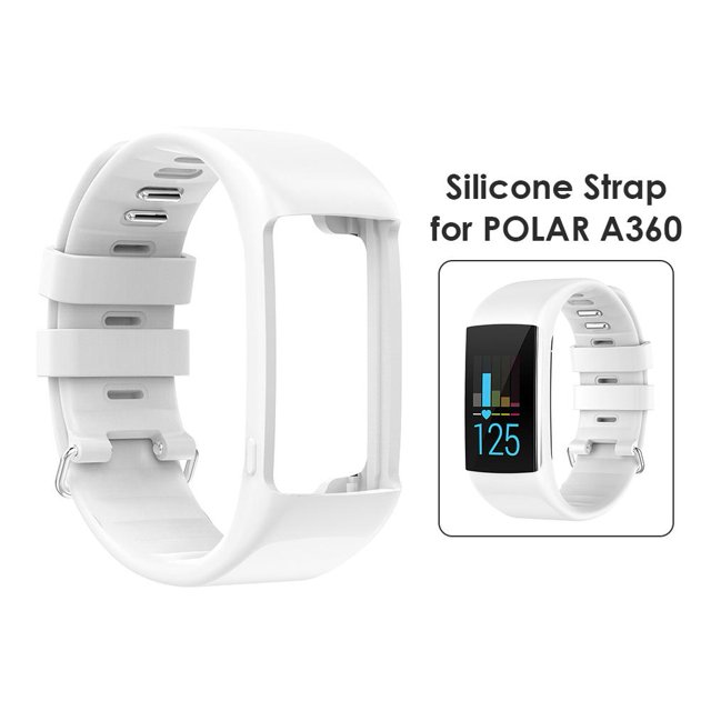 Correa de repuesto para reloj deportivo inteligente para POLAR A360 A370 (blanco)