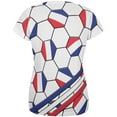 thumbnail image 2 of World Cup France Soccer Ball All Over Womens T Shirt, 2 of 2