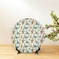 thumbnail image 6 of Gaeub Summer Dinosaur Print Ceramic Plate,Dinner Plates,Bone China Decorative Plates with Display Stand,Art Ceramic Ornaments for Wall Hanging Decoration-6in, 6 of 6