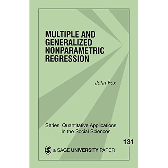 Pre-Owned Multiple and Generalized Nonparametric Regression (Paperback) 0761921893 9780761921899