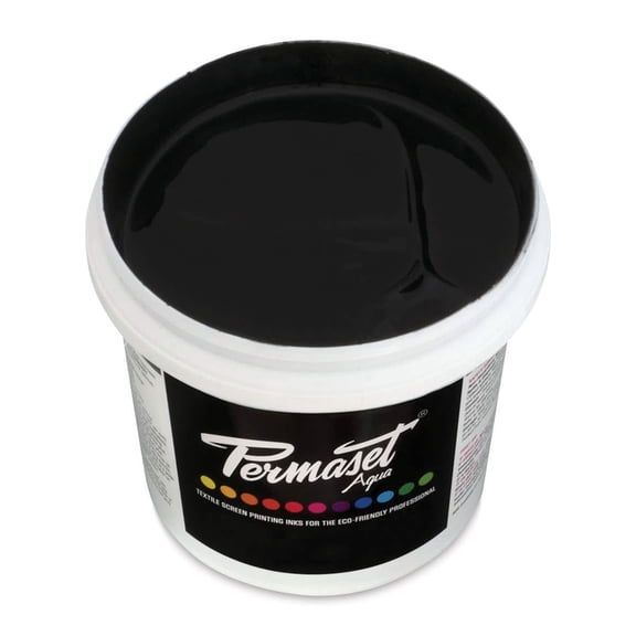 Permaset Aqua Fabric Ink - Process Black, Liter