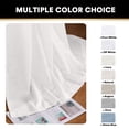 thumbnail image 5 of H.VERSAILTEX Linen Blended Curtains Grommet Semi-Sheer Curtains Light Filtering Panel Drapes for Bedroom, 2 Panels, 52" x 84", White, 5 of 7