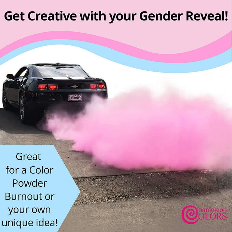 Chameleon Colors Gender Reveal Powder - Blue and Pink Color Powder for  Photography, Baby Gender Reveal, Burnout, Birthday Party, Color Fun Run,  Holi