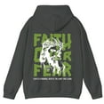 thumbnail image 2 of Faith Over Fear Christian Hoodie – Jesus Crown of Thorns Graphic Back Print, Inspirational Bible Verse Sweatshirt, 2 of 6