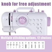SINGOMON Sewing Machine, 67PCS Sewing Tool Set, Portable Sewings Machine Built-in12 Stitch Patterns, Dual-Speed Control, Home Multi-Function Handheld Mending Machine for Beginners