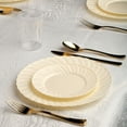thumbnail image 6 of Smarty 7.5" Ivory Classic Flair Disposable Plastic Salad Plates 180ct, 6 of 8