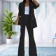 thumbnail image 2 of Traje de mujer de dos piezas, traje de mujer de dos piezas, traje de mujer de dos piezas, traje de pantalón largo, consiga más, 2 of 6