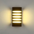 thumbnail image 1 of Aplique de pared para exterior, 18 W, LED, moderno aplique de pared para interior, xuanguan, aplique de pared para patio, aluminio, 3000 K, para sala de estar, balcón, patio, escaleras, 1 of 5