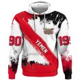 thumbnail image 3 of Sudadera con capucha con estampado 3D de la bandera del mapa de Yemen para hombre, ropa con gráficos de veteranos hutíes, chándal con emblema nacional, sudadera con capucha para hombre, 3 of 5