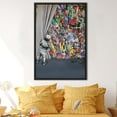 thumbnail image 3 of Abstract Art Canvas, Banksy Art, Behind the Curtain Art Canvas, Banksy Boy Art, Martin Watson Canvas, Banksy Colorful Graffiti Printed Canvas, Canvas Wall Decor - Rolled Canvas, 3 of 6