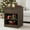 Brown, variant on Resenkos Wood Nightstand With Charging Station, Bedside Table With Wood Drawers And Open Shelf, Night Stand With Storage For Bedroom, Brown
