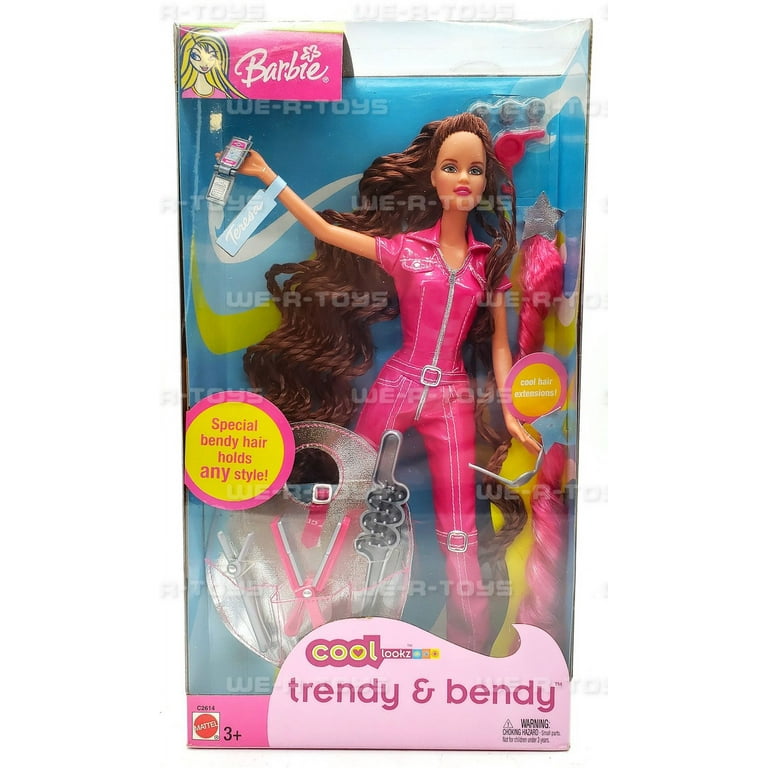 Barbie Cool Lookz Trendy Bendy Teresa Doll with Accessories 2003 Mattel C2614 Walmart